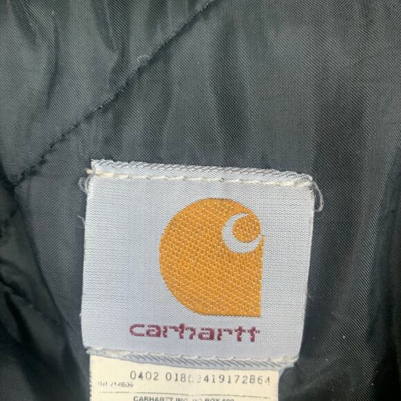 VINTAGE Carhartt Men Chore Jacket XL Brown Quilted Lined Corduroy Collar 90s Y2K - Picture 7 of 10